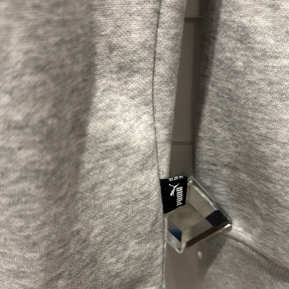 Puma Men’s NWT Gray Hoodie Sweatshirt with front Puma Design. - Picture 7 of 12
